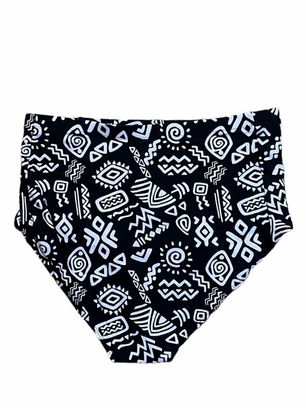 Forever 21 Aztec Print Bikini Bottoms with Contrasting Print Side Tabs - Picture 3 of 5